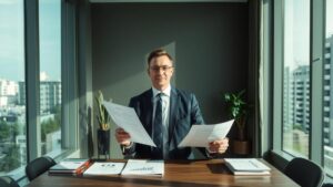 Advogado explicando benefícios tributários a aposentado brasileiro no exterior, tema: Impacto do Tema 1174 do STF na Tributação de Aposentados.