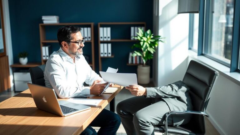 Aposentado em consulta com advogado especializado sobre suspensão do desconto de IR no exterior.