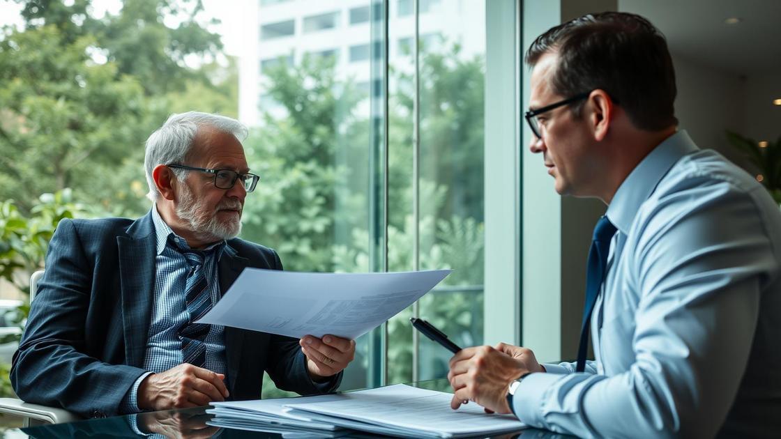 Pensionista brasileiro no exterior consultando advogado sobre desconto de 25% do Imposto de Renda.