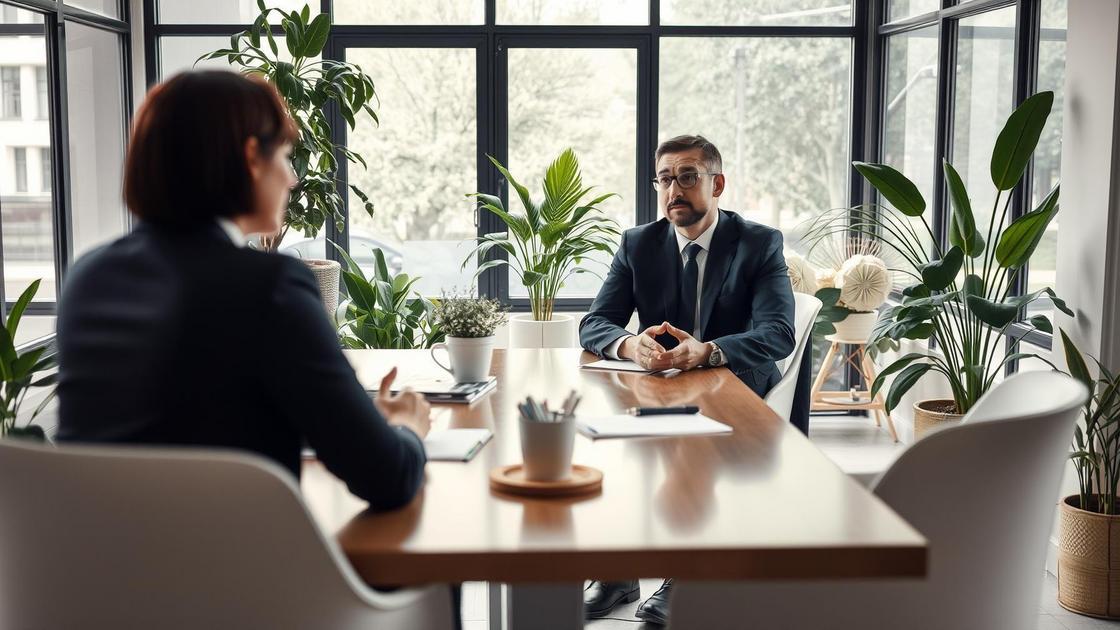 Advogado em reunião com aposentado no exterior discutindo isenção de IR, refletem a nova tributação sobre aposentadorias.